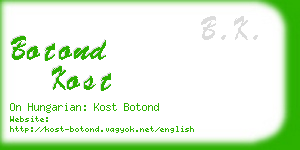 botond kost business card